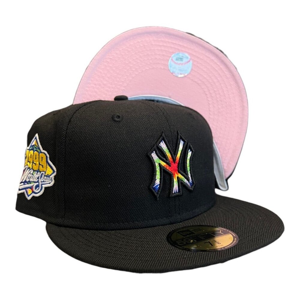New Era New York Yankees Tie Dye 59FIFTY Hat Black 1999 World Series Patch